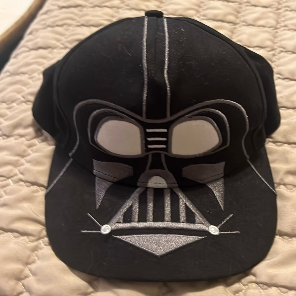 Disney Parks Star Wars Embroidered Darth Vader Black Baseball Cap Youth Size Hat